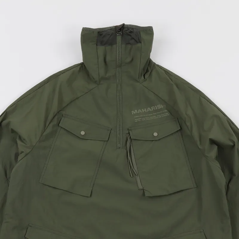 Maharishi Mens Lightweight Travel Cargo Light Jacket Olive Green