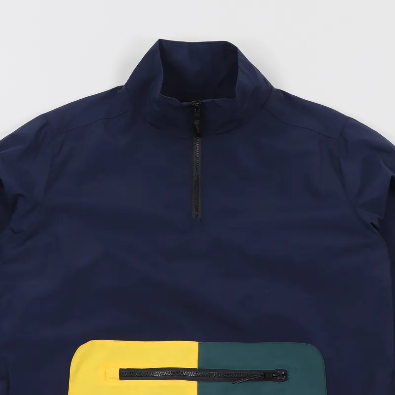 Butter Goods Upwind 1/4 Zip Jacket Navy-1