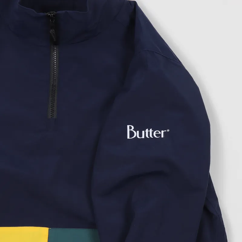 Butter Goods Upwind 1/4 Zip Jacket Navy-4