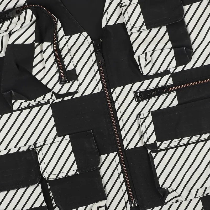 Levi's Skate Utility Vest Kelly Check Black White-2