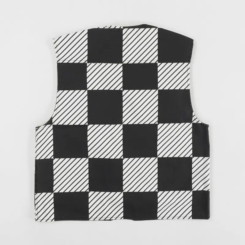 Levi's Skate Utility Vest Kelly Check Black White-3