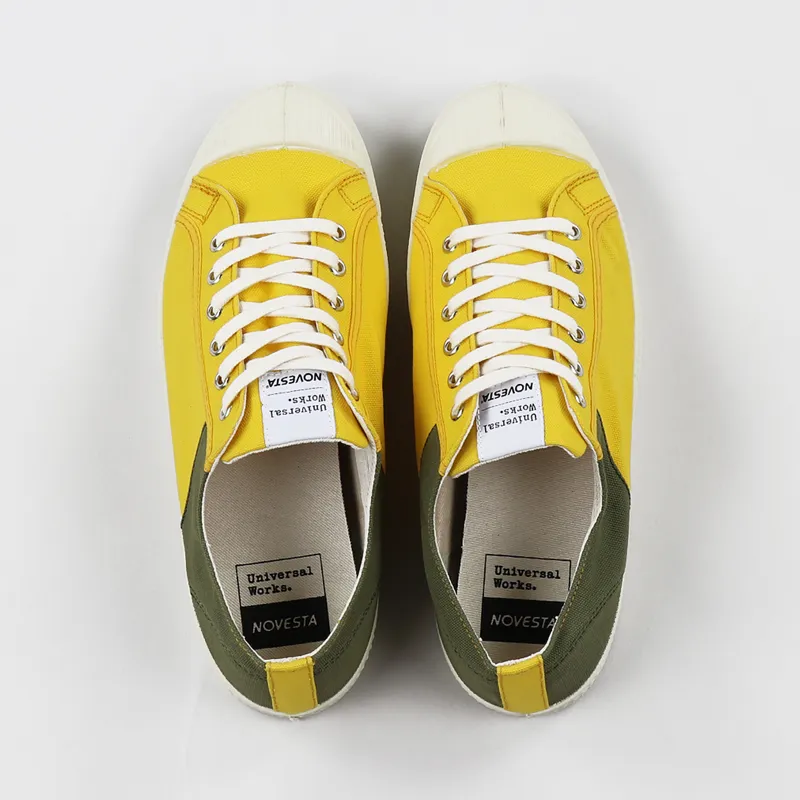 Novesta x Universal Works Star Master Two Tone Shoes Olive Sunshine-6