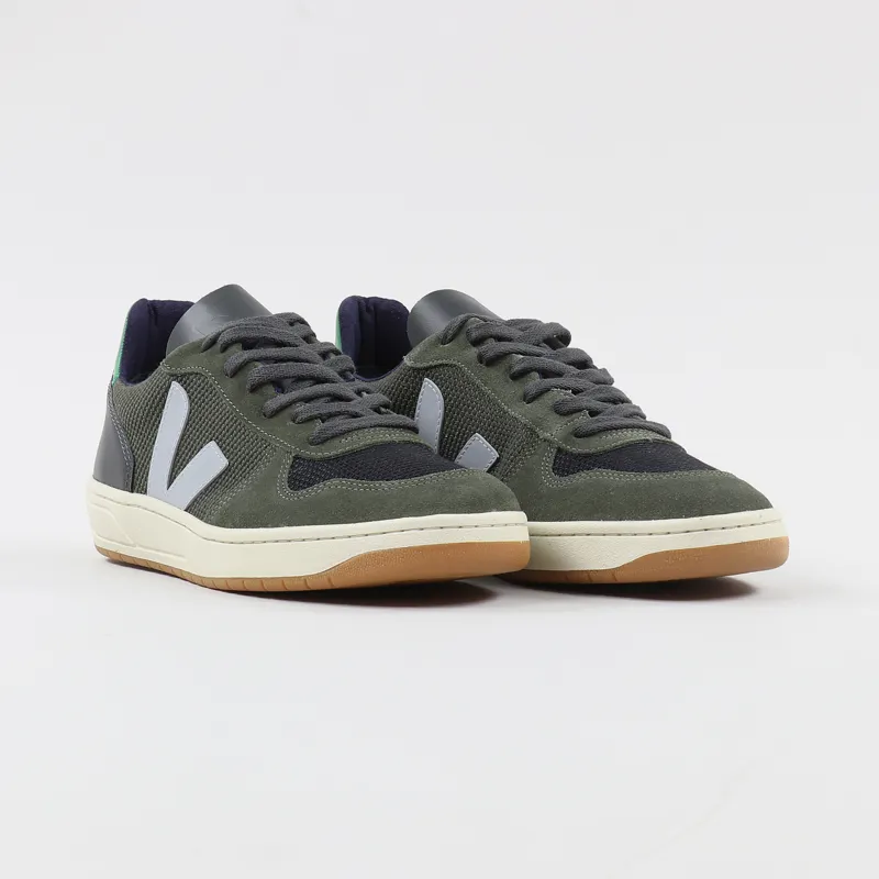 Veja V-10 B-Mesh Shoes Multico Olive Emeraude-3