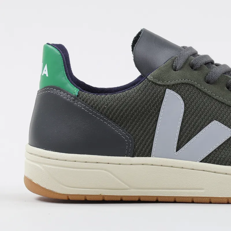 Veja V-10 B-Mesh Shoes Multico Olive Emeraude-1