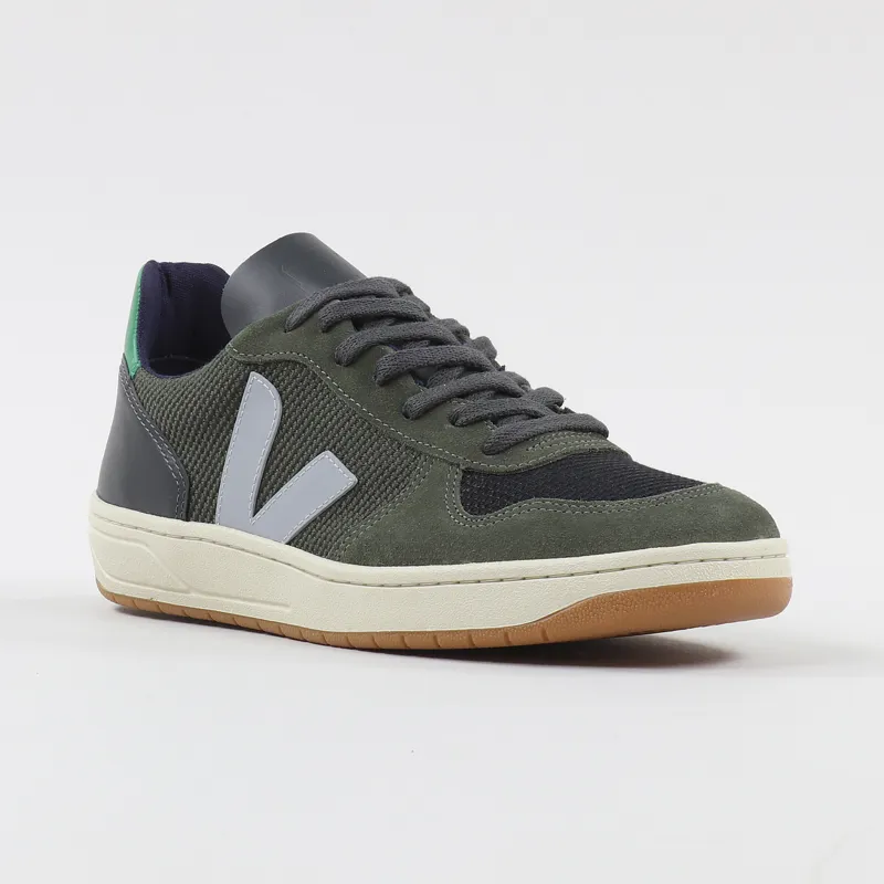 Veja V-10 B-Mesh Shoes Multico Olive Emeraude-4