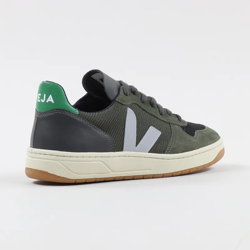 Veja V-10 B-Mesh Shoes Multico Olive Emeraude-5