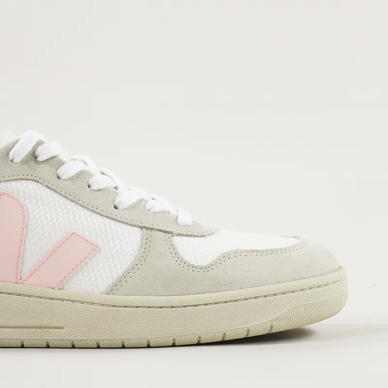Veja V-10 B-Mesh Shoes White Petale Orange Fluo-3