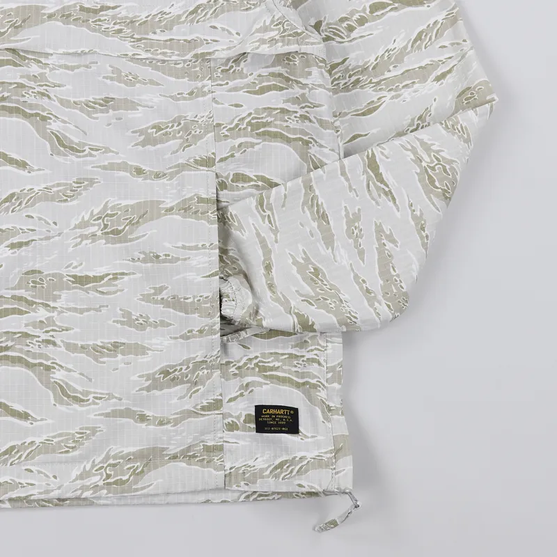 Carhartt WIP Vega Pullover Jacket Camo Tiger Desert Rinsed-4