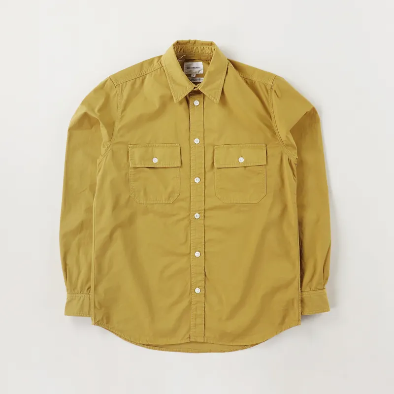 Norse Projects Villads Light Twill Shirt Montpellier Yellow