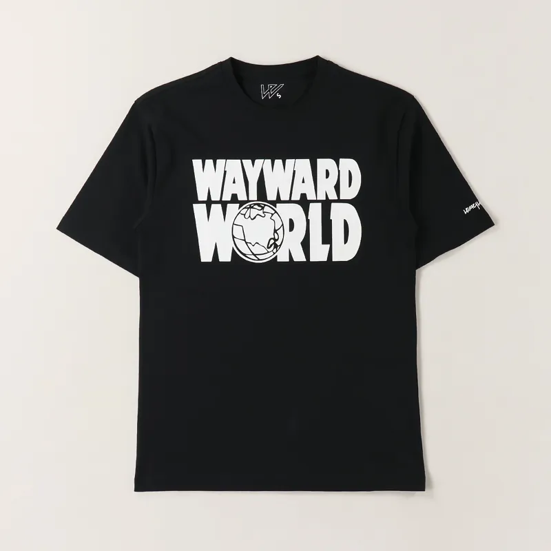 Wayward London Wayward World T Shirt Black