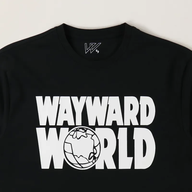 Wayward London Wayward World T Shirt Black-1