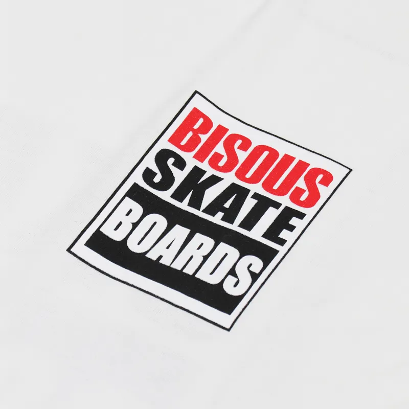 Bisous Skateboards Vision Long Sleeve T Shirt White-6