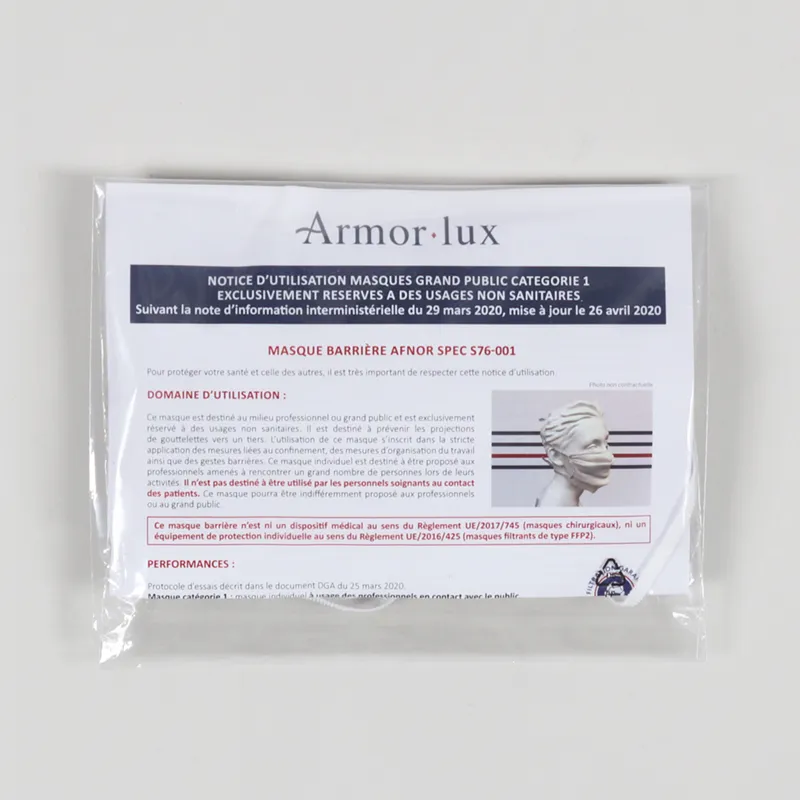 Armor Lux 2 Pack Mask White Navy-8