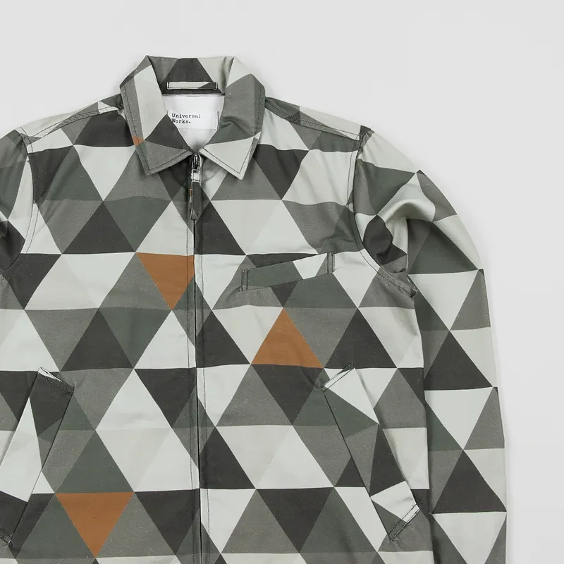 Universal Works Windcheater Jacket Geometric Print-1