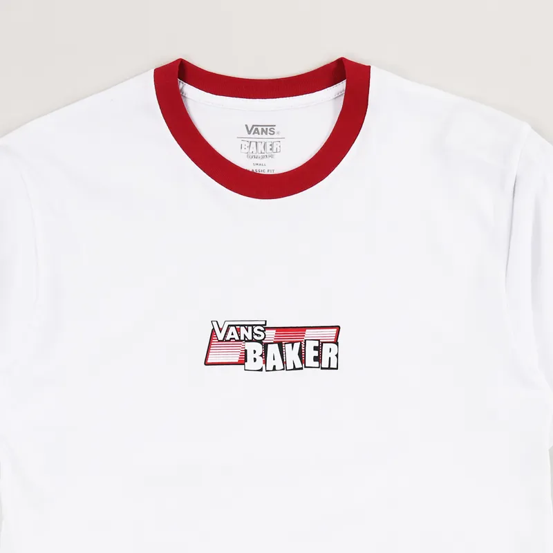Vans x Baker Speed Check T Shirt White Cardinal-1