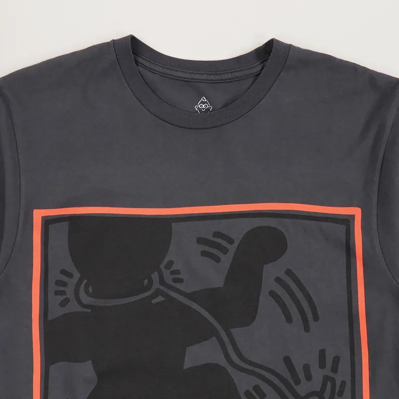 Diamond x Keith Haring South Africa T Shirt Charcoal-1