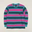 Stan Ray Yarn Dye Stripe Thick Long Sleeve T Shirt Parrot Green