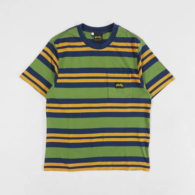 Stan Ray Yarn Dye Stripe Thick T Shirt Navy