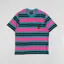 Stan Ray Yarn Dye Stripe Thick T Shirt Parrot Green