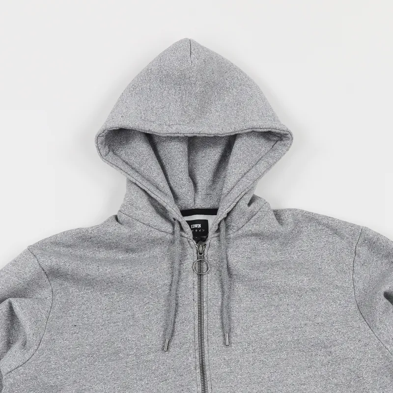 Edwin Half Zip Hoodie Mouline Grey-1