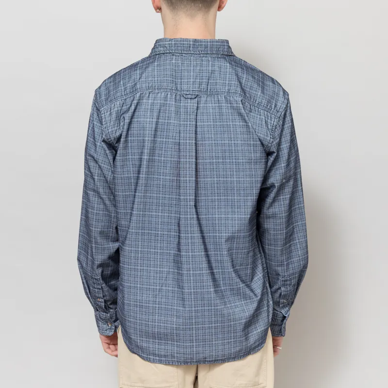 Dubbleware Vintage BD Cord Shirt Navy-2