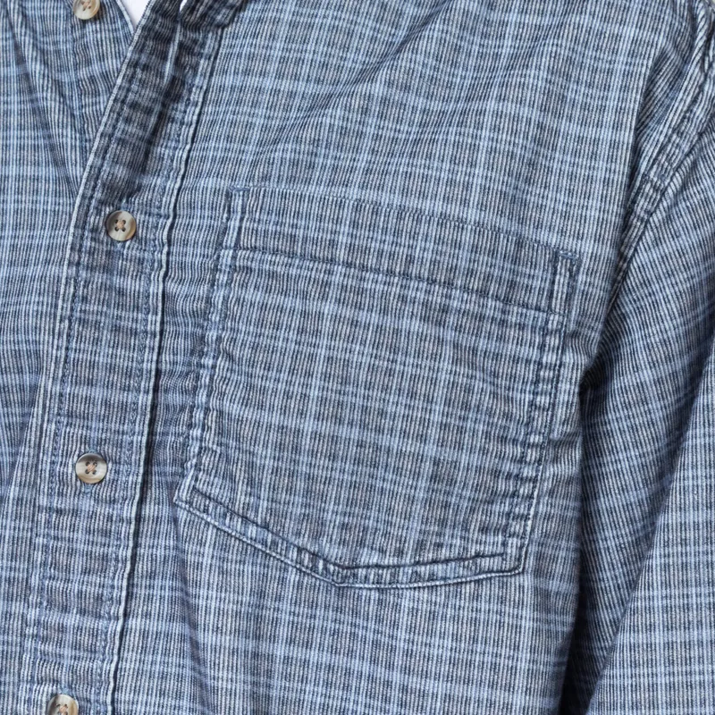 Dubbleware Vintage BD Cord Shirt Navy-5