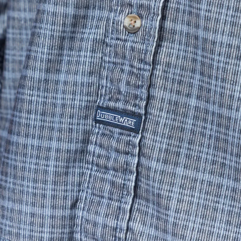 Dubbleware Vintage BD Cord Shirt Navy-8