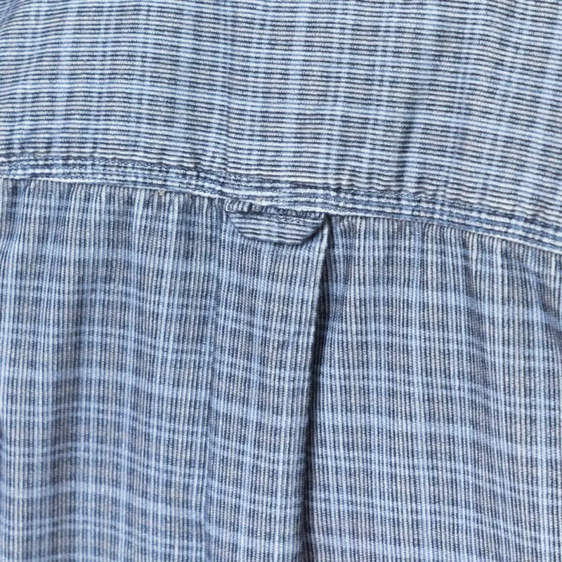 Dubbleware Vintage BD Cord Shirt Navy-7