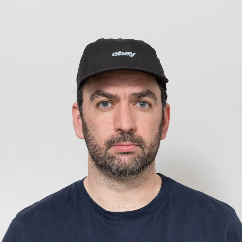 Obey Pace 6 Panel Trail Cap Black-1