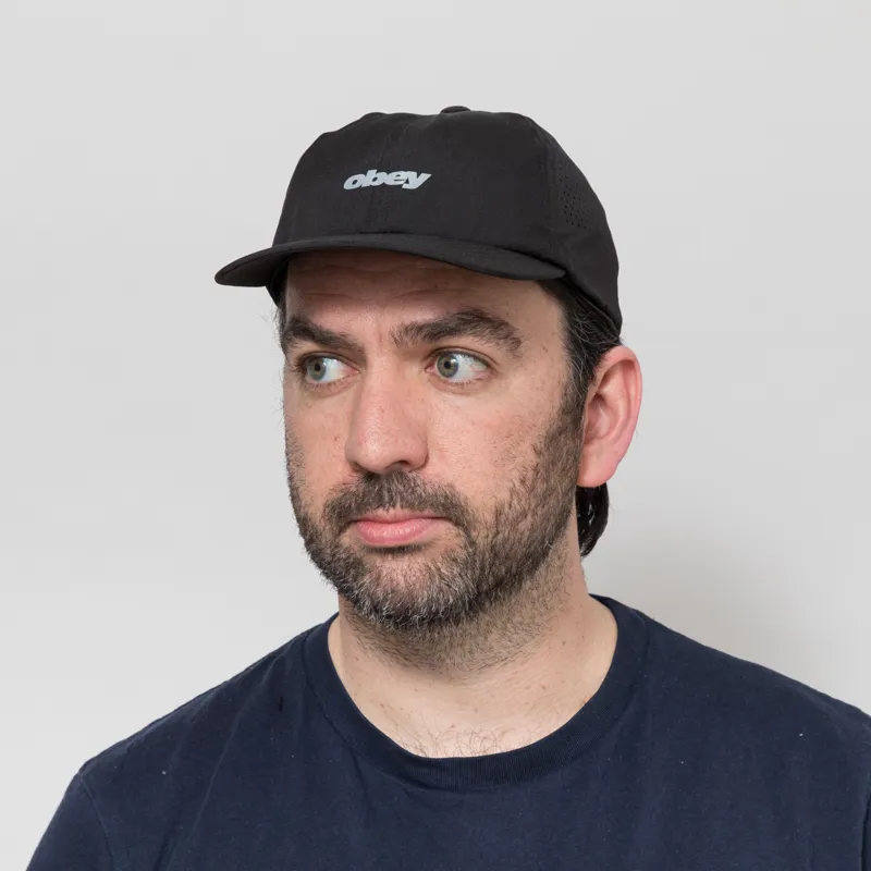 Obey Pace 6 Panel Trail Cap Black