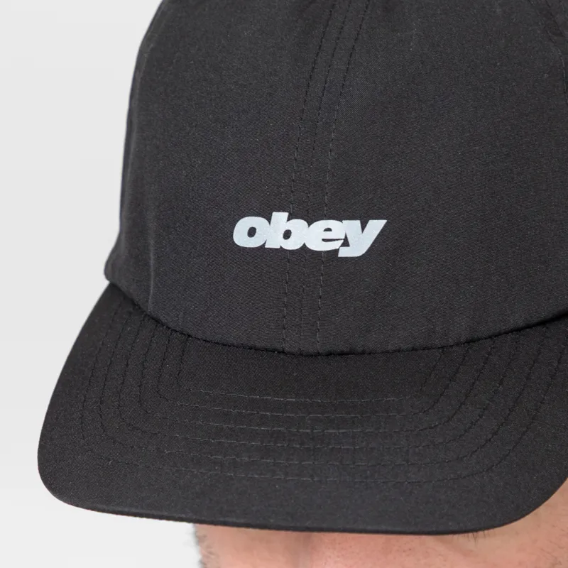 Obey Pace 6 Panel Trail Cap Black-3