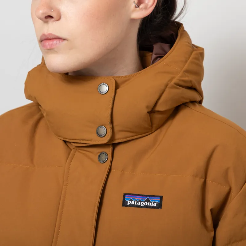 Patagonia Womens Downdrift Parka Shelter Brown-7