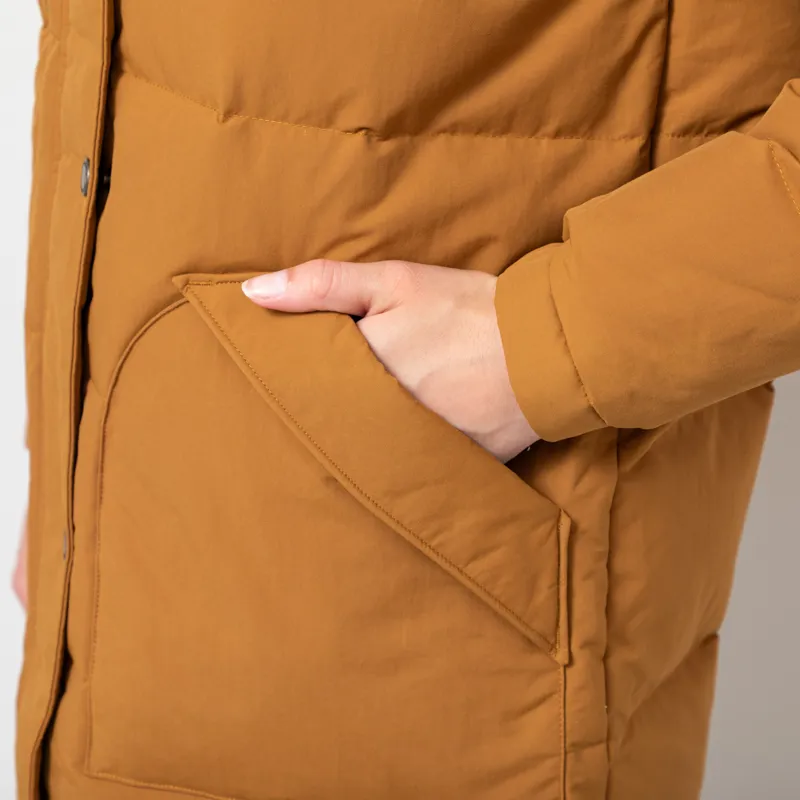 Patagonia Womens Downdrift Parka Shelter Brown-12