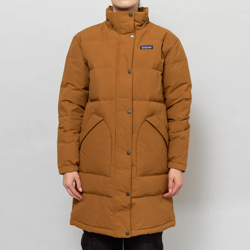 Patagonia Womens Downdrift Parka Shelter Brown-1