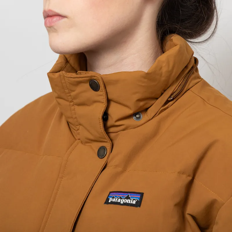 Patagonia Womens Downdrift Parka Shelter Brown-8