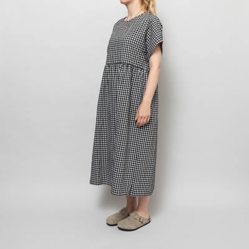 Rita Row Womens Lustre Dress Black Gingham-2