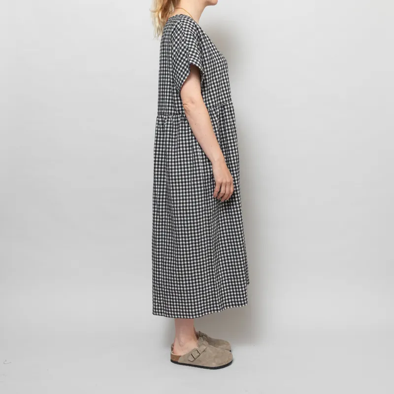 Rita Row Womens Lustre Dress Black Gingham-5