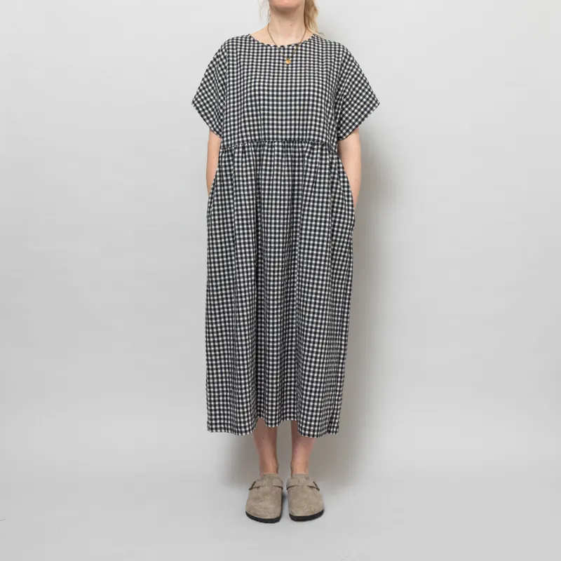 Rita Row Womens Lustre Dress Black Gingham-1