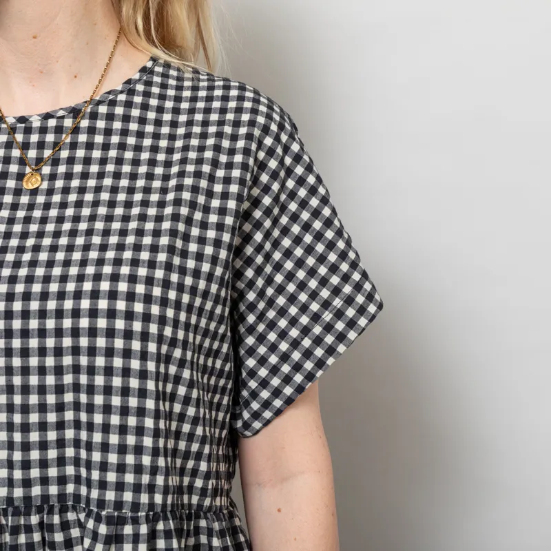 Rita Row Womens Lustre Dress Black Gingham-7