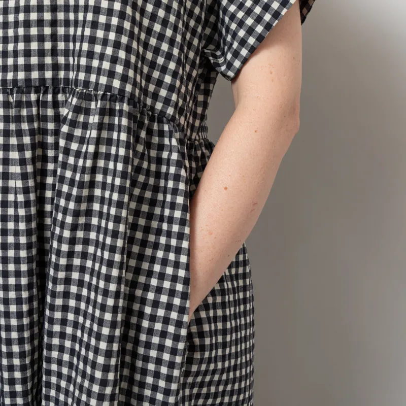 Rita Row Womens Lustre Dress Black Gingham-8