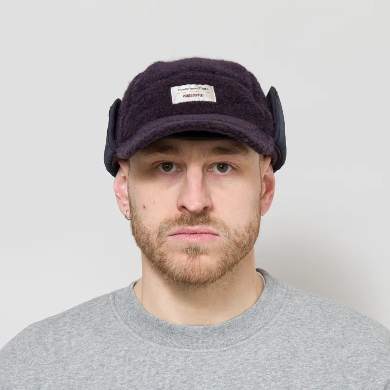 thisisneverthat GORE-TEX WINDSTOPPER Wool Fleece Cap Navy-1