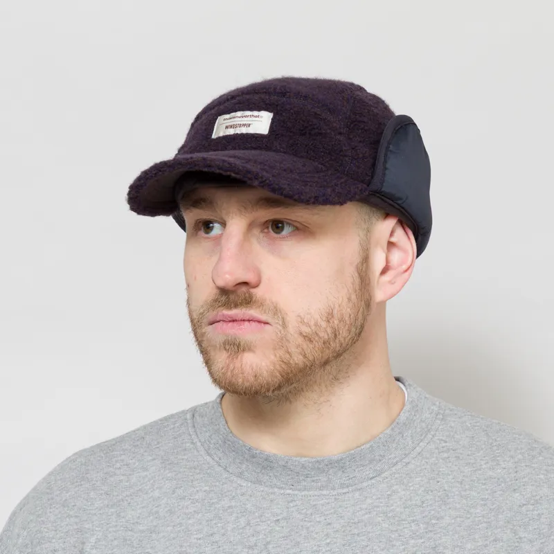 thisisneverthat GORE-TEX WINDSTOPPER Wool Fleece Cap Navy