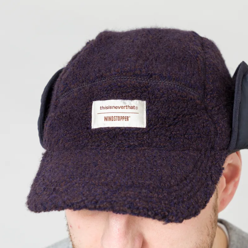 thisisneverthat GORE-TEX WINDSTOPPER Wool Fleece Cap Navy-4