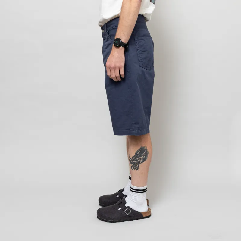 Carhartt WIP Landon Shorts Dusky Blue Garment Dyed -2