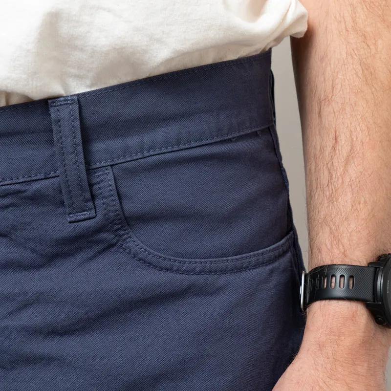 Carhartt WIP Landon Shorts Dusky Blue Garment Dyed -8