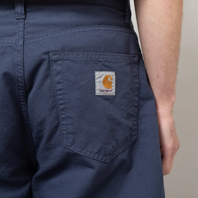 Carhartt WIP Landon Shorts Dusky Blue Garment Dyed -6