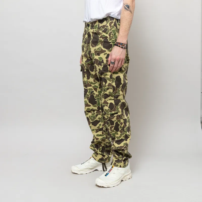 Carhartt WIP Duck Cargo Pants Camo Green Stone Washed-1