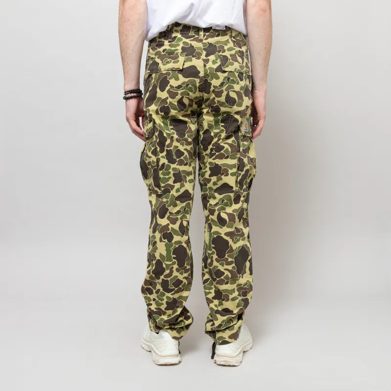 Carhartt WIP Duck Cargo Pants Camo Green Stone Washed-3