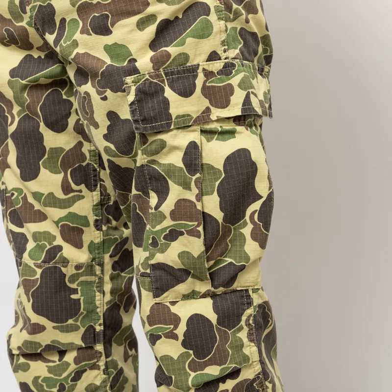 Carhartt WIP Duck Cargo Pants Camo Green Stone Washed-6
