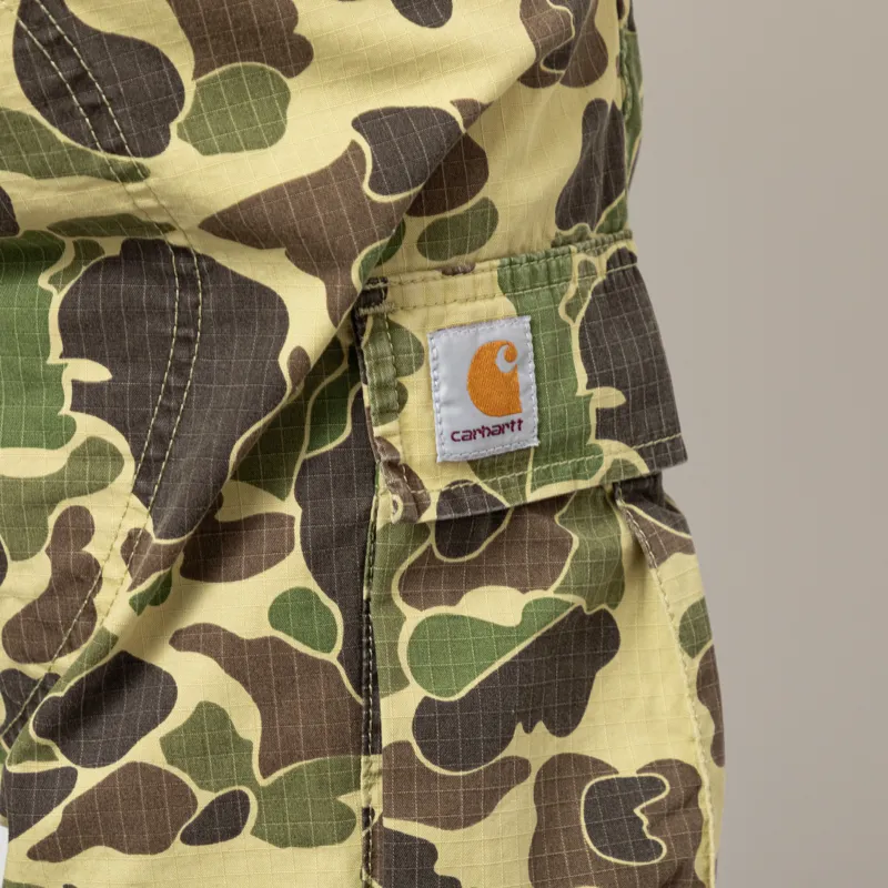 Carhartt WIP Duck Cargo Pants Camo Green Stone Washed-9
